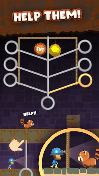 Mine Rescue: Gold Mining Games (Майн Рескью)  [МОД Unlocked] Screenshot 3