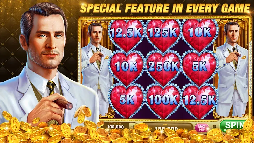 Slots Rush: Vegas Casino Slots (Слотс Раш)  [МОД Mega Pack] Screenshot 1