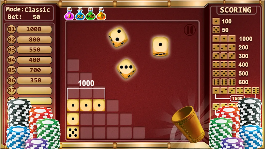 Farkle - Dice Game (Фаркл)  [МОД Меню] Screenshot 1