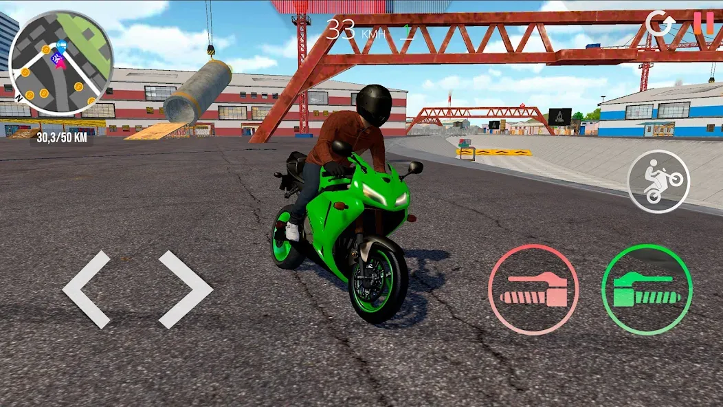 Motorcycle Real Simulator (Мотоцикл Реальный Симулятор)  [МОД Много монет] Screenshot 5