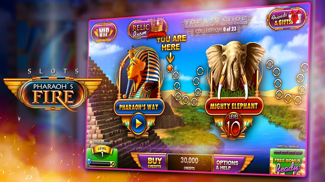 Slots - Pharaoh's Fire (Слоты)  [МОД Меню] Screenshot 1