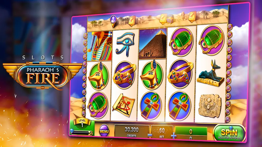 Slots - Pharaoh's Fire (Слоты)  [МОД Меню] Screenshot 2