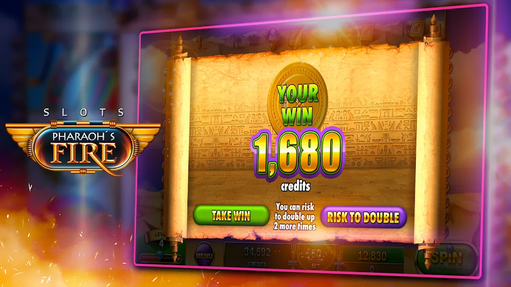 Slots - Pharaoh's Fire (Слоты)  [МОД Меню] Screenshot 4