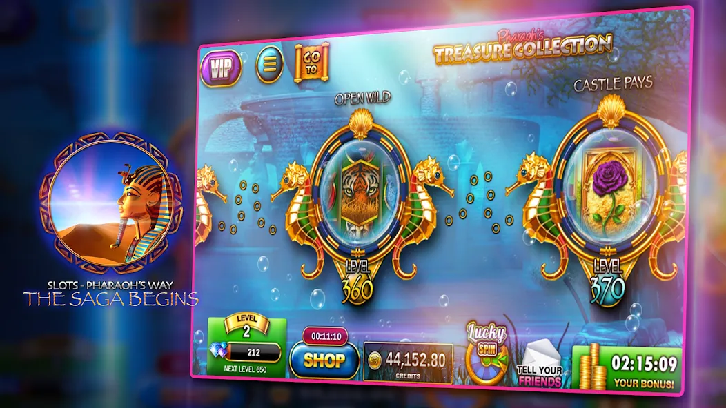 Slots - Pharaoh's Way Casino (Слоты)  [МОД Unlocked] Screenshot 2