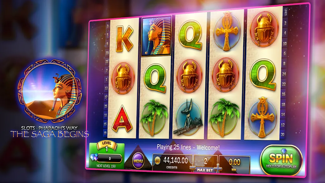 Slots - Pharaoh's Way Casino (Слоты)  [МОД Unlocked] Screenshot 3