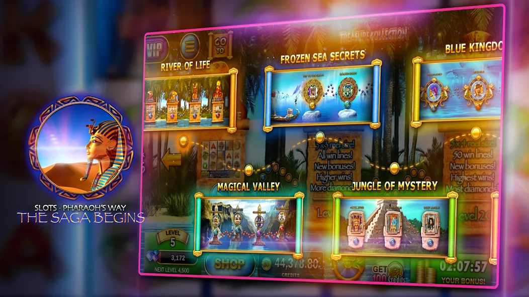 Slots - Pharaoh's Way Casino (Слоты)  [МОД Unlocked] Screenshot 5