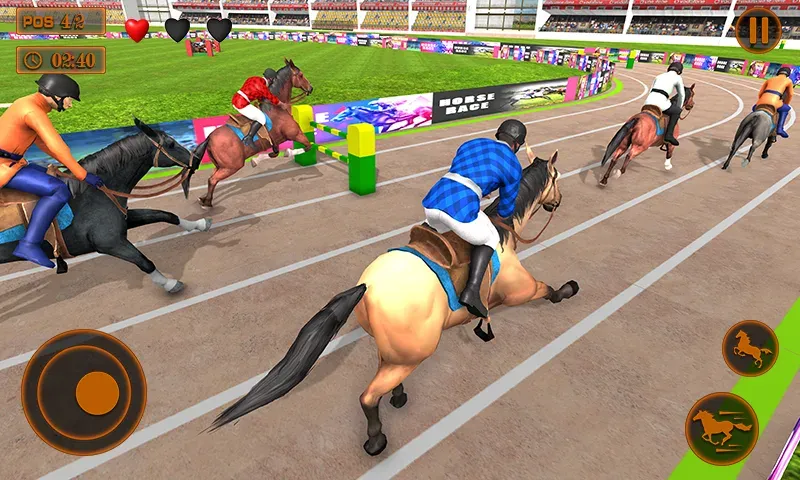 Mounted Horse Racing Games  [МОД Бесконечные деньги] Screenshot 4