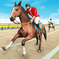 Взломанная Mounted Horse Racing Games  [МОД Бесконечные деньги] - стабильная версия apk на Андроид