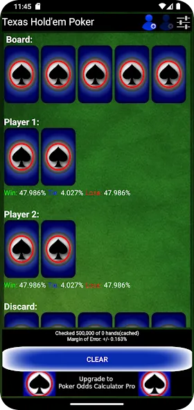 Poker Odds Calculator (Покер Оддс Калькулятор)  [МОД Много денег] Screenshot 2
