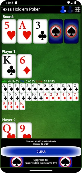 Poker Odds Calculator (Покер Оддс Калькулятор)  [МОД Много денег] Screenshot 3