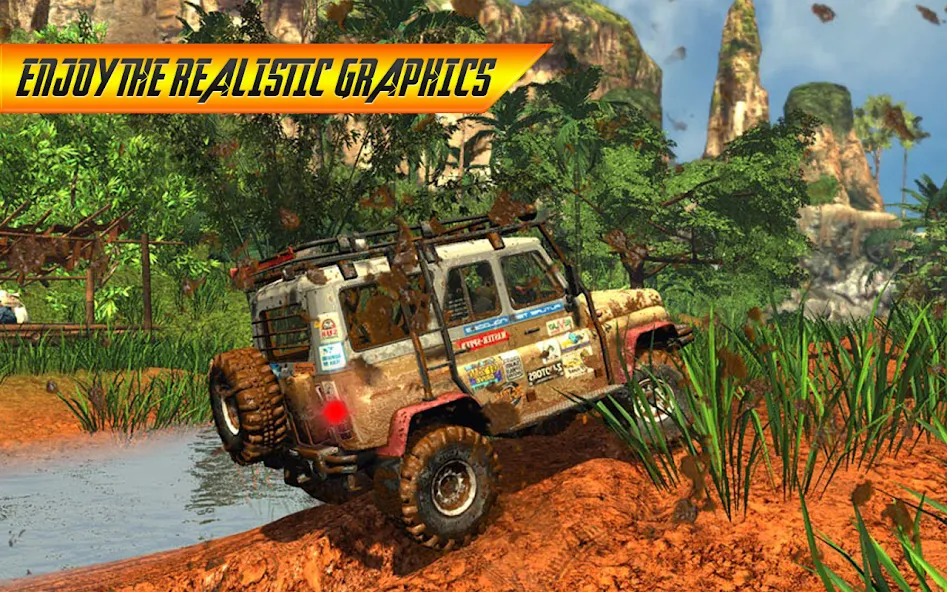 Offroad Jeep Driving Simulator  [МОД Много денег] Screenshot 1