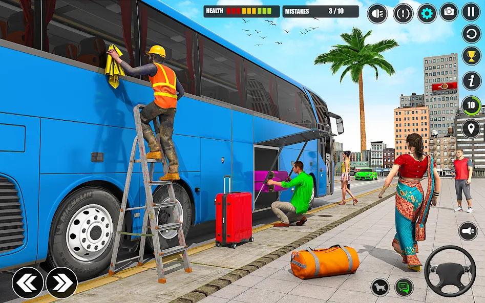 City Bus Simulator 3D Bus Game (Симулятор городского автобуса 3D  игра   )  [МОД Бесконечные монеты] Screenshot 3