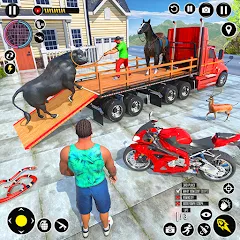 Взлом Animal Transport Truck Game 3D (Игра Грузовик для перевозки животных)  [МОД Menu] - полная версия apk на Андроид