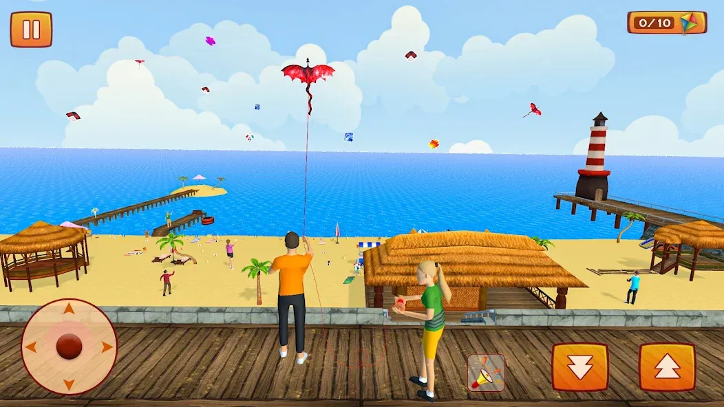 Kite Game: Kite Flying Game 3D  [МОД Много монет] Screenshot 1