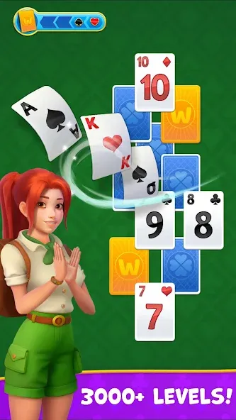 Kings & Queens: Solitaire Game  [МОД Бесконечные деньги] Screenshot 1