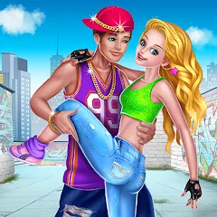 Скачать взломанную Hip Hop Battle - Girls vs Boys  [МОД Mega Pack] - стабильная версия apk на Андроид