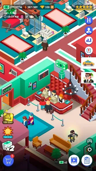 Hotel Empire Tycoon－Idle Game  [МОД Все открыто] Screenshot 5