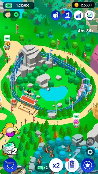 Idle Theme Park Tycoon (Айдел Тем Парк Тайкун)  [МОД Все открыто] Screenshot 4