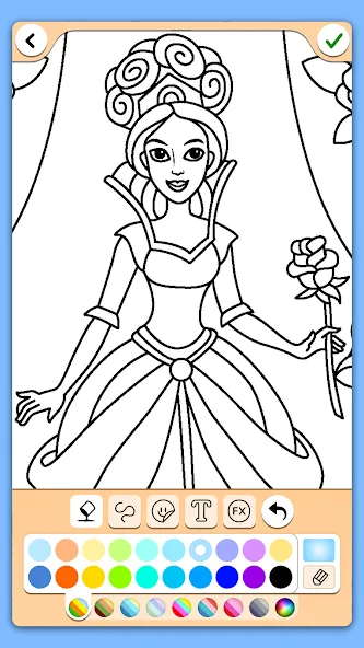 Coloring for girls and women  [МОД Много монет] Screenshot 4