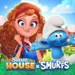 Взломанная Merge Manor x The Smurf Collab (Мердж Манор)  [МОД Много монет] - последняя версия apk на Андроид