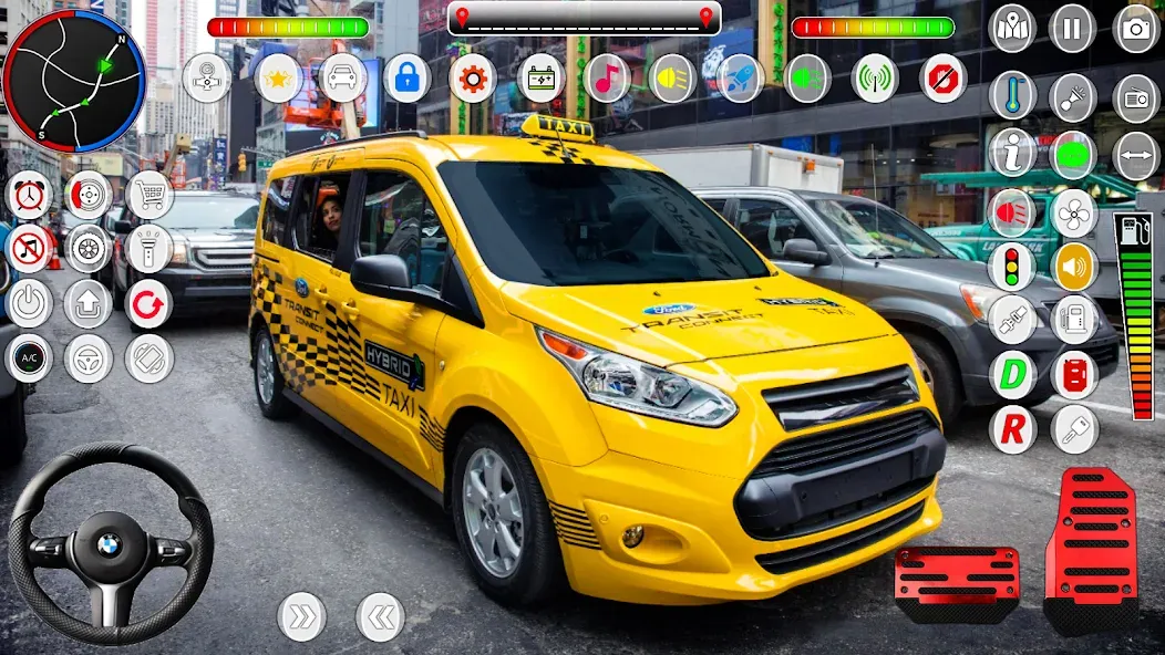 US Taxi Game 2023-Taxi Driver  [МОД Menu] Screenshot 3