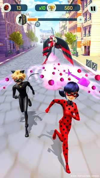 Miraculous Ladybug & Cat Noir  [МОД Бесконечные монеты] Screenshot 5