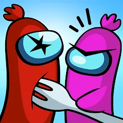 Скачать взломанную Sausage Wars.io  [МОД Бесконечные монеты] - последняя версия apk на Андроид