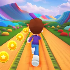 Скачать взломанную Subway Craft: Fun Runner (Фан Раннер)  [МОД Все открыто] - последняя версия apk на Андроид