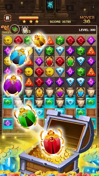 Jewel Ancient Pyramid Treasure  [МОД Все открыто] Screenshot 5