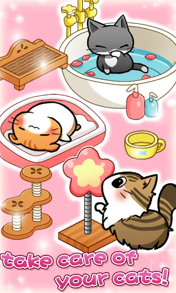 Cat Room - Cute Cat Games (Кэт Рум)  [МОД Mega Pack] Screenshot 3