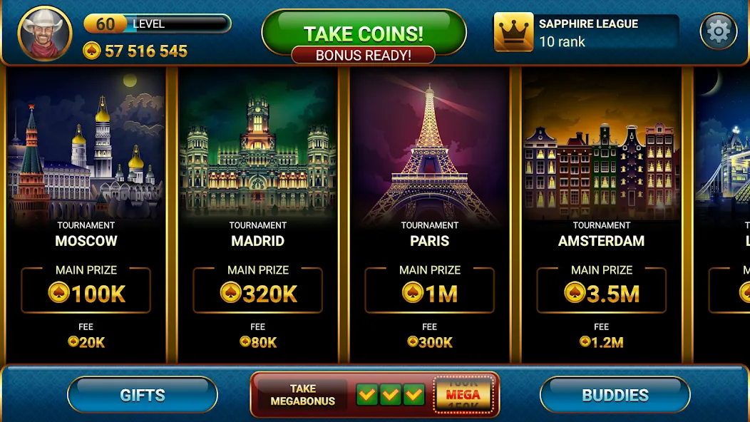 Poker Championship Tournaments  [МОД Mega Pack] Screenshot 1