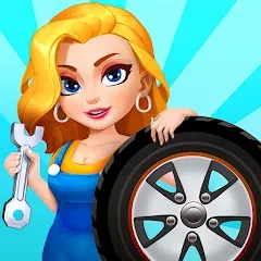 Скачать взломанную Car Fix Inc - Mechanic Garage (Кар Фикс Инк)  [МОД Бесконечные монеты] - последняя версия apk на Андроид