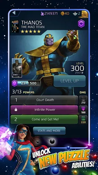 MARVEL Puzzle Quest: Hero RPG (Марвел Пазл Квест)  [МОД Бесконечные монеты] Screenshot 3