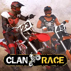 Взломанная Clan Race: PVP Motocross races (Клан Рейс)  [МОД Unlimited Money] - полная версия apk на Андроид