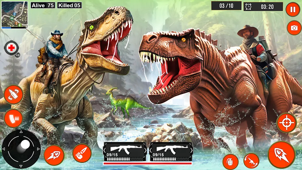 Real Dino Hunter 3D Gun Games (Уайлд Динозавр Хантер Ган Геймс)  [МОД Menu] Screenshot 2