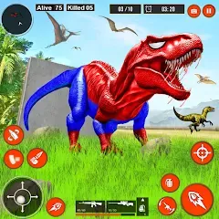 Скачать взломанную Real Dino Hunter 3D Gun Games (Уайлд Динозавр Хантер Ган Геймс)  [МОД Menu] - полная версия apk на Андроид