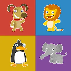 Скачать взлом Animals memory game for kids  [МОД Бесконечные деньги] - последняя версия apk на Андроид