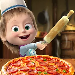 Скачать взломанную Masha and the Bear Pizza Maker  [МОД Menu] - стабильная версия apk на Андроид