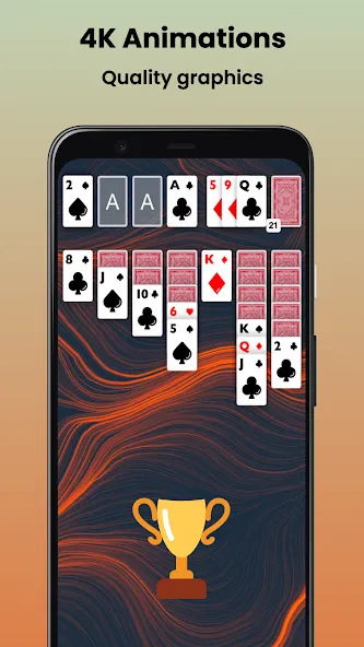 Klondike Solitaire Offline  [МОД Меню] Screenshot 4