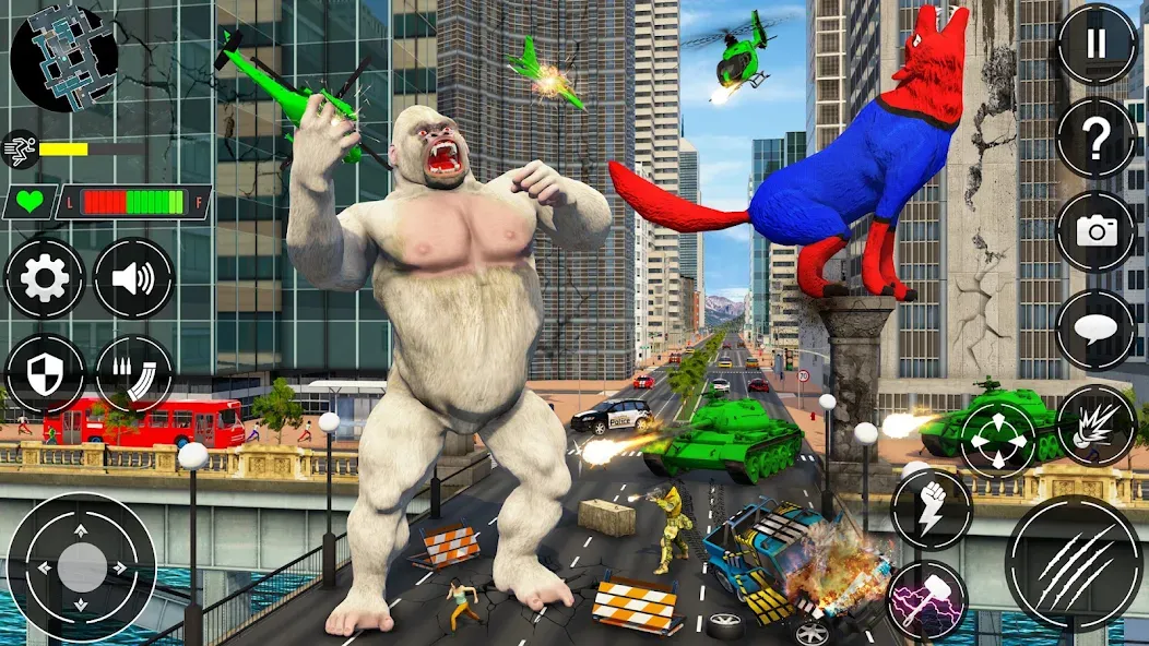 Giant Gorilla Bigfoot Monster (Энгри Горилла)  [МОД Меню] Screenshot 4