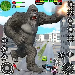 Взлом Giant Gorilla Bigfoot Monster (Энгри Горилла)  [МОД Меню] - последняя версия apk на Андроид