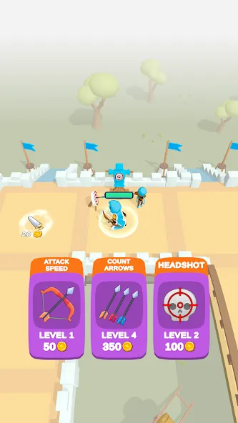 Wild Archer: Castle Defense (Ланд Инвейдер)  [МОД Unlocked] Screenshot 3