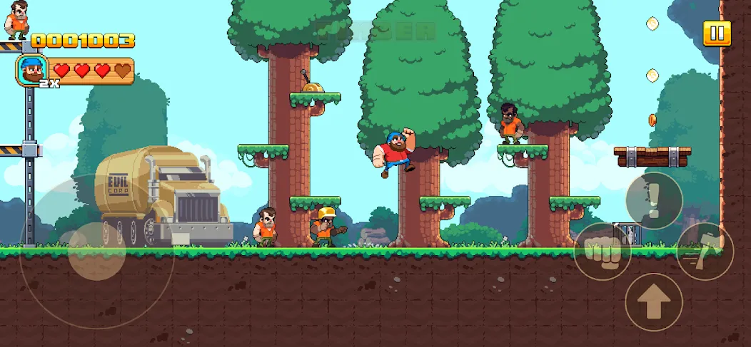 Timberman The Big Adventure (Тимбермен Большое Приключение)  [МОД Много монет] Screenshot 2