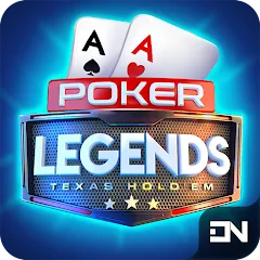 Скачать взломанную Poker Legends - Texas Hold'em (Покер Легенды)  [МОД Бесконечные монеты] - стабильная версия apk на Андроид