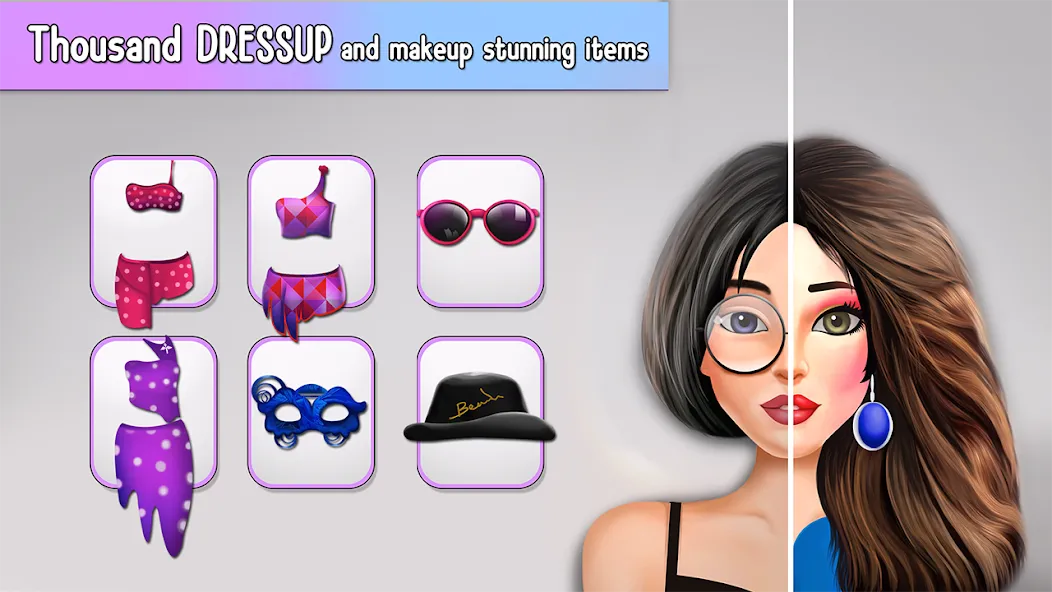 Fashion Stylist Makeup Dressup  [МОД Unlimited Money] Screenshot 4