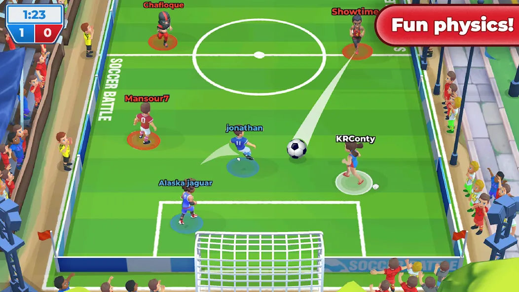 Soccer Battle -  PvP Football  [МОД Unlocked] Screenshot 2