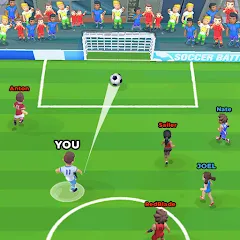 Скачать взломанную Soccer Battle -  PvP Football  [МОД Unlocked] - стабильная версия apk на Андроид