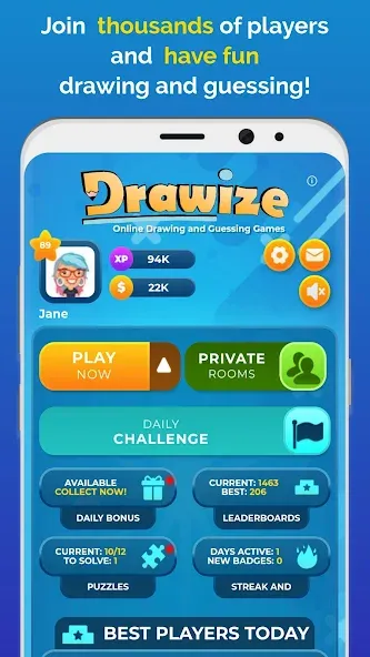 Drawize - Draw and Guess (Дравизе)  [МОД Все открыто] Screenshot 1