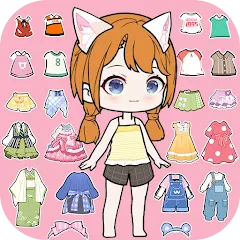 Скачать взлом YOYO Doll Anime Dress Up Game (ЙОЙО)  [МОД Бесконечные деньги] - последняя версия apk на Андроид