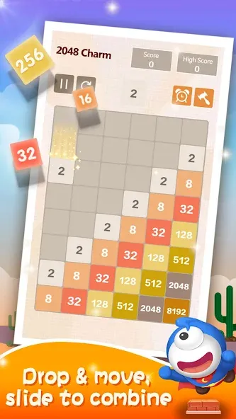 Number Charm: Slide Puzzle (Две тысячи сорок восемь)  [МОД Много денег] Screenshot 5